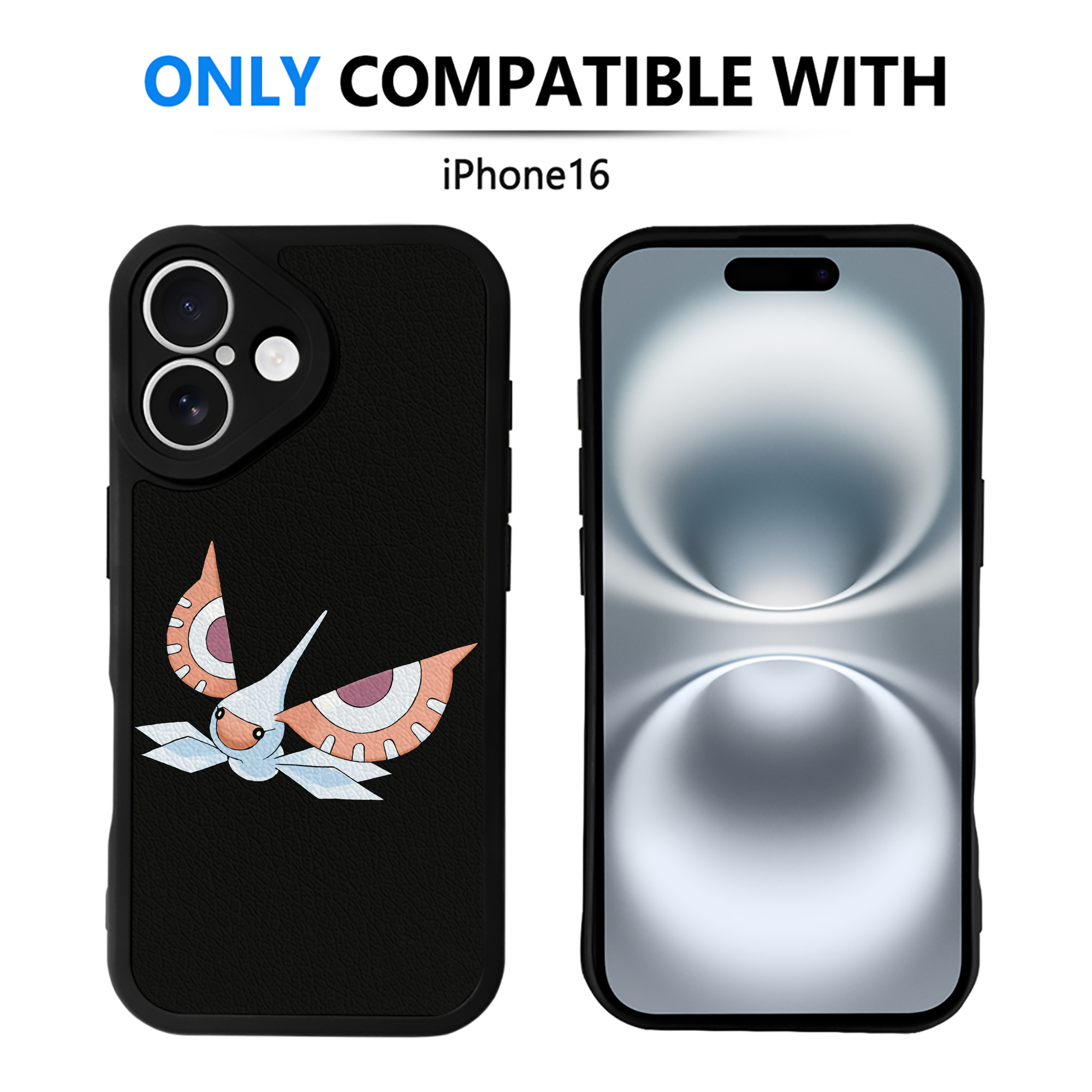 （画像用） ポケットモンスター Pokémon 【iPhone 16シリーズ対応】シリコンスマホケース（レザー調） 材質：シリコン